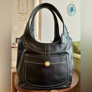 Coach Legacy Ergo Black Leather Tote Bag 10743 (Pilot Edition)